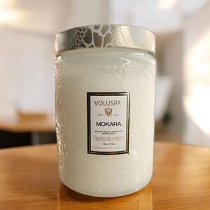 Voluspa Mokara Orchid Candle In Glass Vessel with Decorative Lid 18 oz Large